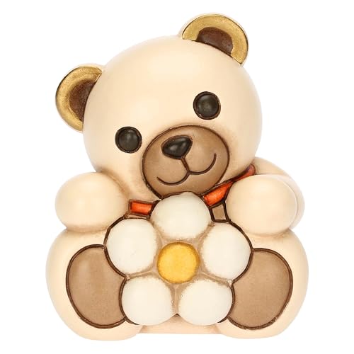 Teddy mit Gänseblümchen aus Keramik Frühling zum Leben, klein von THUN
