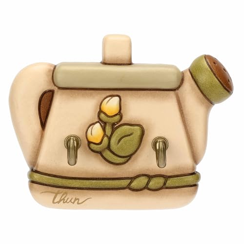 Thun - Geschirrtuchhalter mit 2 Haken - Keramik - Country Bloom Kollektion - 10,2 x 1,7 x 8 cm von THUN