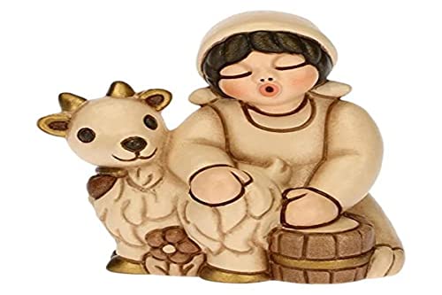 Thun Krippe 'KK Frau mit Ziege - Ziegenmelkerin ' 2021-6 x 5 x 6,8 cm Thun Krippe 'KK Frau mit Ziege - Ziegenmelkerin ' 2021-6 x 5 x 6,8 cm von THUN