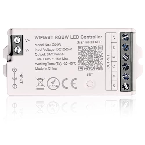 TUNICHX RGBW SMD FCOB 5-PIN-LED-Streifen 2,4 GHz WiFi-Gruppensteuerung Alexa Google Home Smartphone-App-Steuerung Kompatibel mit WR01RF LM096 FUT095 FUT096 B3 T3 Mi-Boxer/Mi-Light RGBW-Fernbedienung TUNICHX RGBW SMD FCOB 5-PIN-LED-Streifen 2,4 GHz WiFi-Gruppensteuerung Alexa Google Home Smartphone-App-Steuerung Kompatibel mit WR01RF LM096 FUT095 FUT096 B3 T3 Mi-Boxer/Mi-Light RGBW-Fernbedienung von THUNGCIT