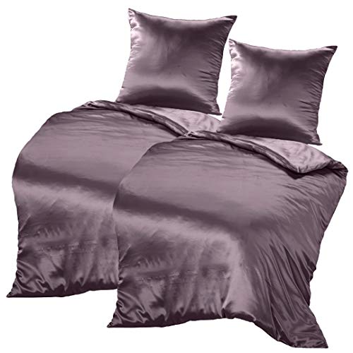 THXSILK 100% Seidenbettwäsche Set 4 teilig, 2 Bettbezüge 155 x 220 cm und 2 Kissenbezüge 80 x 80 cm, 19 Momme Maulbeerseide Bettwäsche, Weich Komfortabel und Glatt, Lila THXSILK 100% Seidenbettwäsche Set 4 teilig, 2 Bettbezüge 155 x 220 cm und 2 Kissenbezüge 80 x 80 cm, 19 Momme Maulbeerseide Bettwäsche, Weich Komfortabel und Glatt, Lila von THXSILK