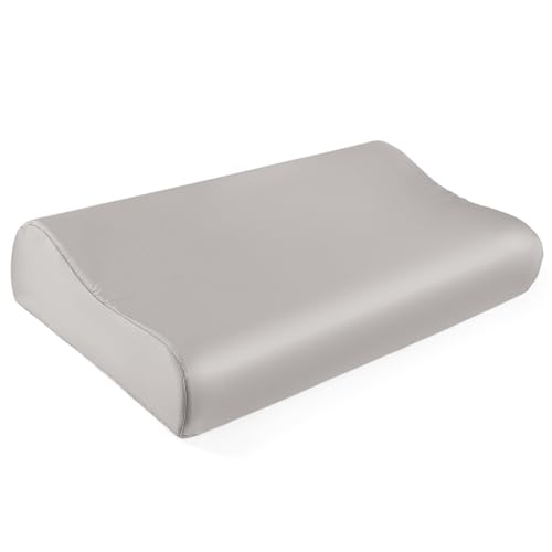 THXSILK 19 Momme Maulbeerseide Kissenbezug für Kontur Gedächtnisschaum Kissen Latex Kissenbezug Cervical Kissenbezug, Hypoallergen Waschbar (61x35.6x12/10 cm, Grau THXSILK 19 Momme Maulbeerseide Kissenbezug für Kontur Gedächtnisschaum Kissen Latex Kissenbezug Cervical Kissenbezug, Hypoallergen Waschbar (61x35.6x12/10 cm, Grau von THXSILK