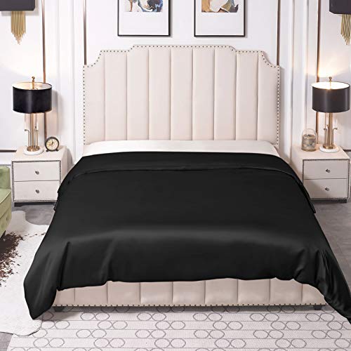 THXSILK 25 Momme Seide Bettbezug, Seide Tröster Cover, 100% Bestnote Maulbeerseide Bettwäsche, 135x200cm, Schwarz THXSILK 25 Momme Seide Bettbezug, Seide Tröster Cover, 100% Bestnote Maulbeerseide Bettwäsche, 135x200cm, Schwarz von THXSILK