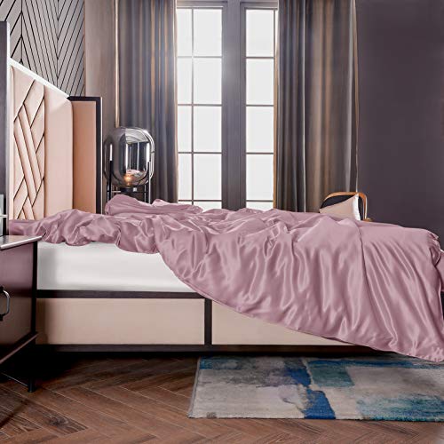 THXSILK Seide Bettbezug, Seide Tröster Cover, Seidenbettwäsche, 100% 19 Momme Bestnote Maulbeerseide Bettwäsche - 155 x 220cm, Lila THXSILK Seide Bettbezug, Seide Tröster Cover, Seidenbettwäsche, 100% 19 Momme Bestnote Maulbeerseide Bettwäsche - 155 x 220cm, Lila von THXSILK