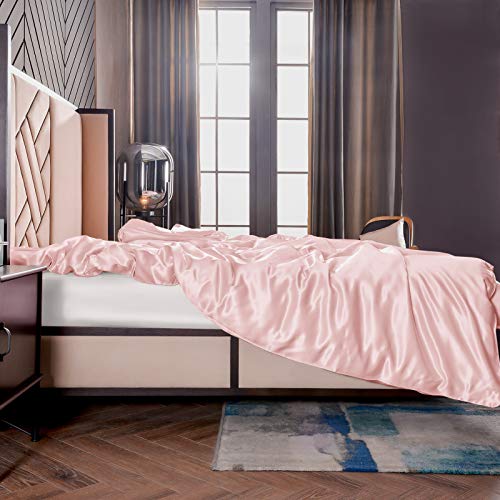 THXSILK Seide Bettbezug, Seide Tröster Cover, Seidenbettwäsche, 100% 19 Momme Bestnote Maulbeerseide Bettwäsche - Bezauberndes Rosa 140 x 200cm THXSILK Seide Bettbezug, Seide Tröster Cover, Seidenbettwäsche, 100% 19 Momme Bestnote Maulbeerseide Bettwäsche - Bezauberndes Rosa 140 x 200cm von THXSILK