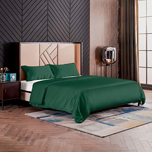 THXSILK Seidenbettwäsche Set 3 teilig, Bettbezug 200 x 220 cm und 2 Kissenbezüge 40 x 80 cm, Hypoallergen 19 Momme Maulbeerseide Bettwäsche, Ultra Weich und Glatt, Smaragdgrün THXSILK Seidenbettwäsche Set 3 teilig, Bettbezug 200 x 220 cm und 2 Kissenbezüge 40 x 80 cm, Hypoallergen 19 Momme Maulbeerseide Bettwäsche, Ultra Weich und Glatt, Smaragdgrün von THXSILK