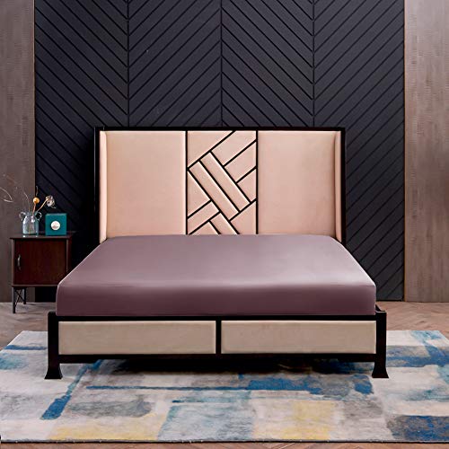 THXSILK Spannbettlaken Seide Bettlaken 180x200, Lila Seiden Bettlaken, 100% Reine 19 Momme Maulbeerseide Bettwäsche Spannbetttuch für Standardmatratze 30cm THXSILK Spannbettlaken Seide Bettlaken 180x200, Lila Seiden Bettlaken, 100% Reine 19 Momme Maulbeerseide Bettwäsche Spannbetttuch für Standardmatratze 30cm von THXSILK