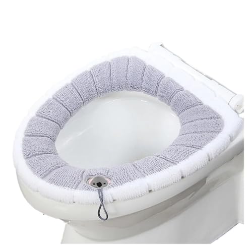 1 STÜCK Warme, Bequeme Toilettensitzabdeckung Badezimmer Toilettensitz Closestool Waschbar Weich Wärmer Matte Abdeckung Pad Kissen Tapa WC Matte F1128(Gary) von THXSXMO