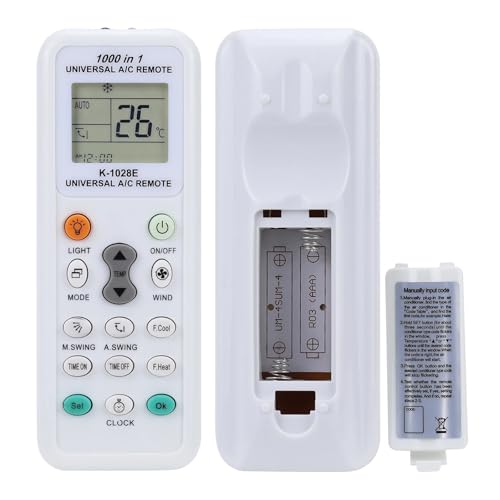 1000 in 1 Fernbedienung Universal A/C Air Air Remote Klimaanlage Fernbedienung Dedizierte K-1028E Ein-Tasten-Einstellung Universal von THXSXMO
