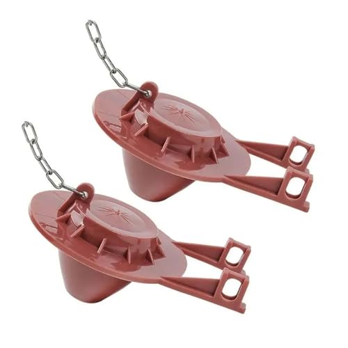 652F 2Pcs Home Dichtung Flattern Abdeckung Wc Flapper Flush Ventile Abdeckung 2 zoll Universals Wc Stopper Flapper Dauerhafte(Dark red) von THXSXMO