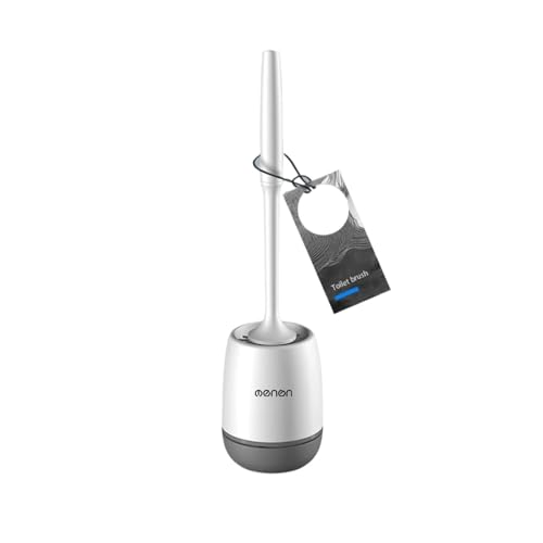 Silikon-Toilettenbürstenreiniger Bürste Wand Boden Badewannen und Zubehör Reinigungswerkzeuge Sauberkeit Badezimmerzubehör(Floorstanding Gray) von THXSXMO