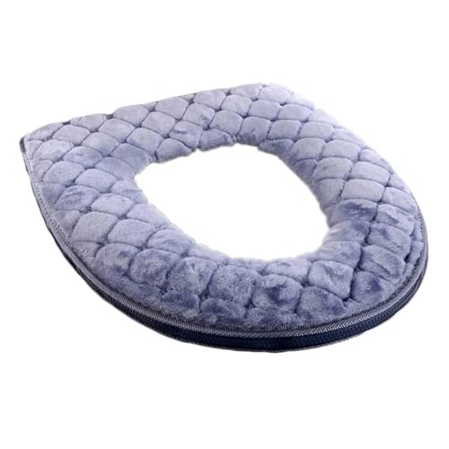 Toilettensitzkissen, Winter-Samt, warmer Sitzbezug, waschbar, universelle Toilettensitzmatte, Badezimmer-Sitzbezug, Toilettendeckel-Zubehör(H) von THXSXMO