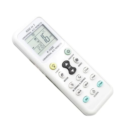 Universal 1000 In 1 Klimaanlage Fernbedienung K-1028E Ein-Tasten-Einstellung Niedriger Stromverbrauch Ac Klimaanlage passt die meisten(E-heat Type) von THXSXMO