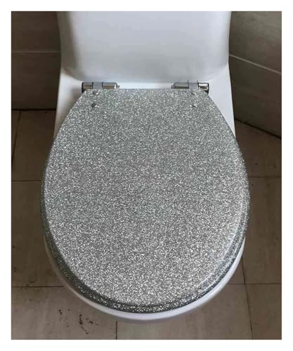 Verdickender Toilettendeckel aus Harz, leiser, langsamer Abstieg, universeller, fester Toilettendeckel vom Typ UVO, schnell abnehmbar, mehrere Stile(T) von THXSXMO