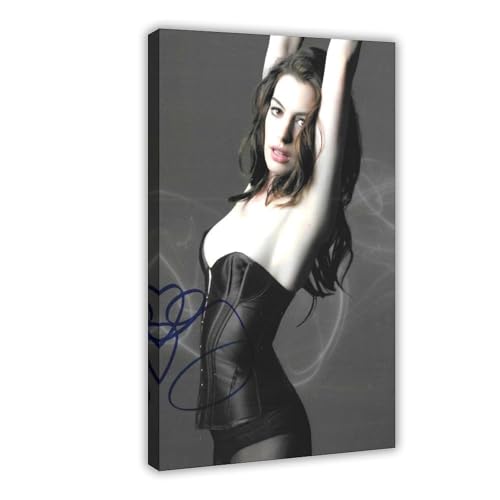 THYTJSZ Anne Hathaway Leinwandposter Schlafzimmer Dekor Landschaft Büro Zimmer Dekor Geschenk 50 x 75 cm THYTJSZ Anne Hathaway Leinwandposter Schlafzimmer Dekor Landschaft Büro Zimmer Dekor Geschenk 50 x 75 cm von THYTJSZ