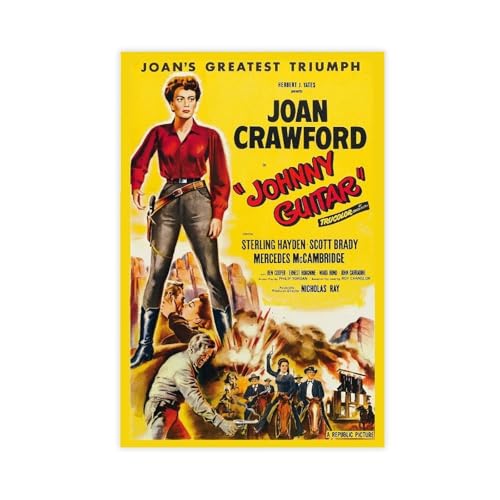 THYTJSZ Leinwandposter Johnny Guitar Schlafzimmer Dekor Landschaft Büro Zimmer Dekor Geschenk 20 x 30 cm von THYTJSZ