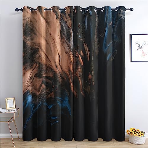 THYUNQ Vorhänge Abstrakte Kunst Motiv, Vorhang Blickdicht Verdunklungsvorhänge mit Ösen - Gardinen Wohnzimmer Schlafzimmer Fenster, 2er Set Curtains, H 160 x B 140 cm THYUNQ Vorhänge Abstrakte Kunst Motiv, Vorhang Blickdicht Verdunklungsvorhänge mit Ösen - Gardinen Wohnzimmer Schlafzimmer Fenster, 2er Set Curtains, H 160 x B 140 cm von THYUNQ