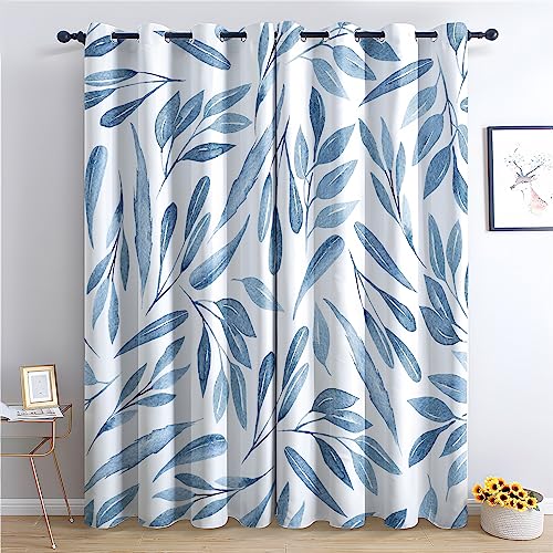 THYUNQ Vorhänge Blätter Motiv, Vorhang Blickdicht Verdunklungsvorhänge Thermovorhang mit Ösen, Gardinen Wohnzimmer Schlafzimmer Fenster, 2er Set Curtains, H 220 x B 140 cm THYUNQ Vorhänge Blätter Motiv, Vorhang Blickdicht Verdunklungsvorhänge Thermovorhang mit Ösen, Gardinen Wohnzimmer Schlafzimmer Fenster, 2er Set Curtains, H 220 x B 140 cm von THYUNQ