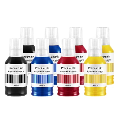 THgfdZX GI46 GI-46 GI 46 Tinte Nachfüllkompatibel mit Maxify GX3040 GX4040 GX5040 GX6040 GX7040 Druckerserie(2BK-2C-2M-2Y) von THgfdZX