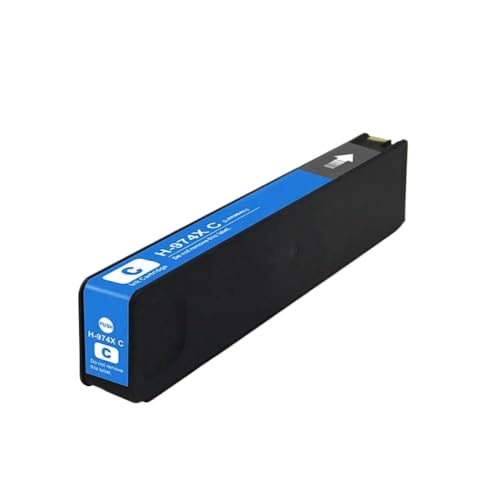 THgfdZX Kompatible 974 974x Tintenpatrone Farbtinte Kompatibel mit pagewide 352dw 377dw 452dw 477dw 552dw 577dw Drucker(1pcs 974X Cyan) von THgfdZX