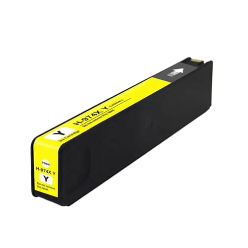 THgfdZX Kompatible 974 974x Tintenpatrone Farbtinte Kompatibel mit pagewide 352dw 377dw 452dw 477dw 552dw 577dw Drucker(1pcs 974X Yellow) von THgfdZX