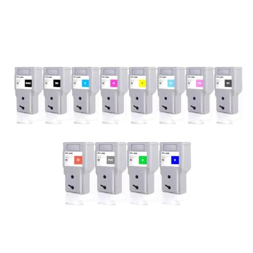 THgfdZX Kompatible Inkjet-Tintenpatrone PFI206 PFI 206 PFI-206 Kompatibel mit die Verwendung mit IPF6400 IPF6400S IPF6450 IPF6400SE-Drucker(1pcs Yellow) von THgfdZX