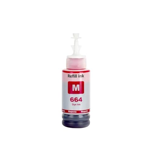 THgfdZX Kompatible Nachfüll-Tintenflasche T664 Kompatibel mit L380 L220 L130 L3060 L3110 L120 L565 L555 ET-2500 Drucker(1Bottle M) von THgfdZX