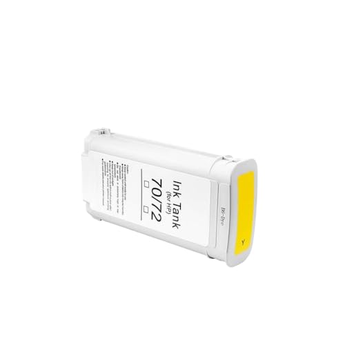 THgfdZX Kompatible Tintenpatrone Kompatibel mit 72 mit Pigmenttinte oder Chip Kompatibel mit T610 T620 T770 T790 T795 T1100 T1120 T1200 T1300(1pcs Yellow) von THgfdZX