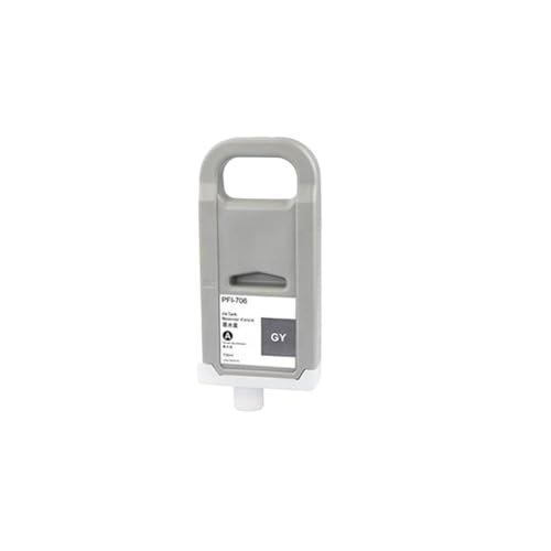 THgfdZX Kompatible Tintenpatrone PFI 706 PFI-706 PFI706 Kompatibel mit ImagePrograf IPF 8400 9400 8410 9410 8410S 9410S Drucker(1pcs Gray) von THgfdZX