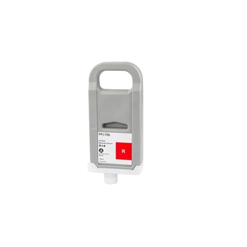 THgfdZX Kompatible Tintenpatrone PFI 706 PFI-706 PFI706 Kompatibel mit ImagePrograf IPF 8400 9400 8410 9410 8410S 9410S Drucker(1pcs Red) von THgfdZX