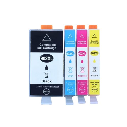 THgfdZX Kompatible Tintenpatronen Kompatibel mit 903 903XL 907 907XL Kompatibel mit OfficeJet Pro 6950 6960 6970 Drucker(One Set) von THgfdZX