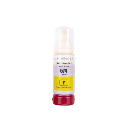 THgfdZX Kompatible Wasserbasis -Bulk -Farbstofftinte auf Wasserbasis Kompatibel mit den Drucker L8050 L18050 Modelle T5741 T5742 T574(1Bottle-Y) von THgfdZX