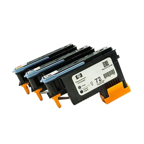 THgfdZX Wiederaufbereiteter PrinThead 72 C9380A C9383a kompatibel mit DesignJet T610 T620 T770 T790 T795 T1100 T1120 T1200 T1300(1PC - MBK and Y) von THgfdZX