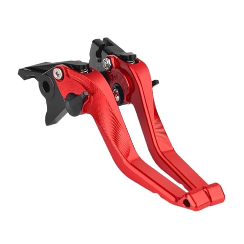 THikk Compatible With GSR750 GSX-S750 2011-2021 GSX S950 GSX-S950 2021 2022 Motorrad verstellbare Kurzbremskupplungshebel Brake Clutch Levers(Rosso) von THikk