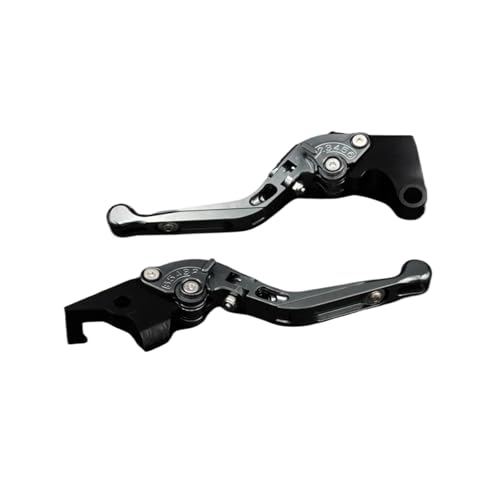 THikk Compatible With GSR750 GSX-S750 GSR/GSX-S/GSXS 750 2011-2018 Motorrad Einstellbare Legierung Bremsen Kupplung Hebel Brake Clutch Levers(Gray2) von THikk