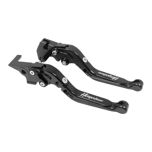 THikk Compatible With GSXR1300 GSXR 1300 1999-2006 2007 Motorrad CNC Einstellbare Ausziehbare Bremskupplungshebel Lenkerhebel Brake Clutch Levers(Black1) von THikk