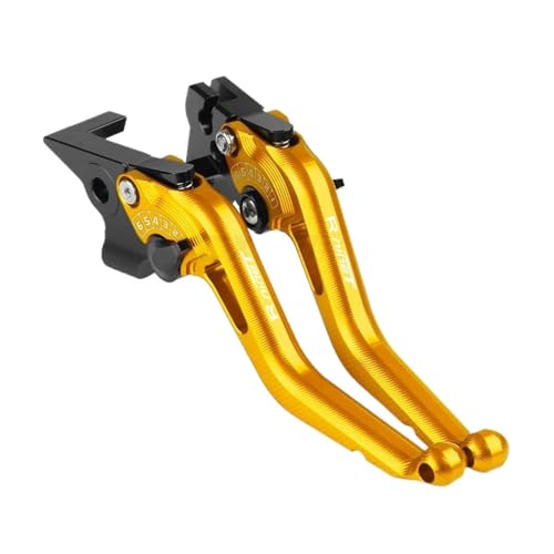 THikk Compatible With R NINE TR NINET RNINET RNINE T 2017-2023 Motorradzubehör CNC-einstellbare Bremskupplungshebel Brake Clutch Levers(Gold) von THikk