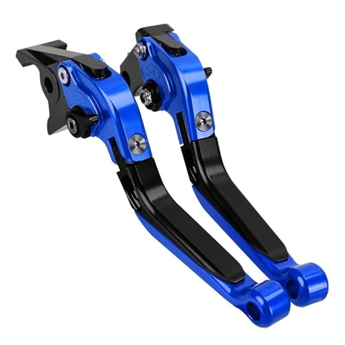 THikk Compatible With YBR250 2005-2014 Motorrad Handbremse Einstellbare Bremse Kupplung Hebel YBR 250 Brake Clutch Levers(Blue3) von THikk