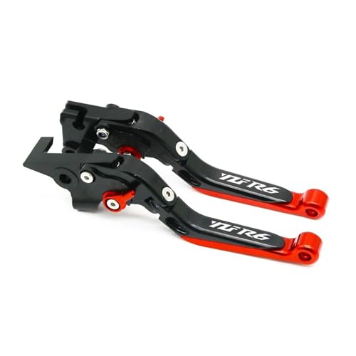 THikk Compatible With YZFR6 YZF R6 YZF-R6 R6 1999 2000 2001 2002 2003 2004 Motorradzubehör Ausziehbare Einstellbare Bremskupplungshebel Brake Clutch Levers(RED1) von THikk