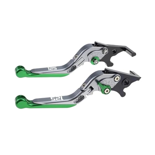 THikk Fit FORZA 125 2018-2022 Brems Griffe For 125 Folding Ausziehbare Bremshebel Brake Clutch Levers(GREEN1) von THikk
