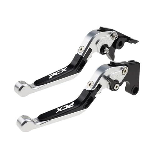 THikk Fit PCX 125 PCX 150 Vorne Disc Hinten Trommel Bremshebel For PCX125 PCX150 Folding Ausziehbare Brems Griffe Brake Clutch Levers(Black1) von THikk
