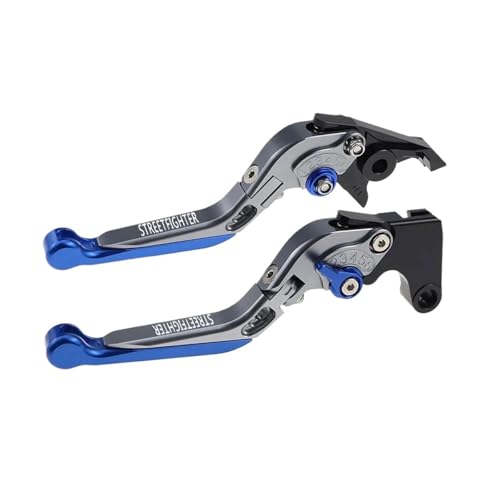 THikk Fit Streetfigh Ter V4S V 4 Einstellbare Kupplung Griffe For STREETFIGH TER V2S V 2 1098 1098S 848 Folding Ausziehbare Bremshebel Brake Clutch Levers(BLUE3) von THikk