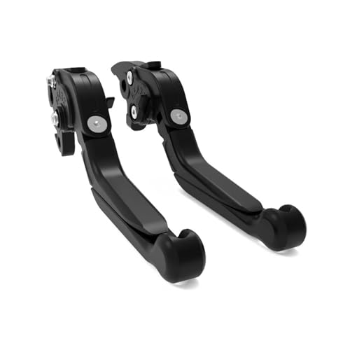 THikk Kupplungshebelbremsen Compatible With GPX750R GPZ 1000 RX GPZ900R GTR1000 VN1500 VN1600 Motorrad Klappbare Ausziehbare Hebelbremse Brake Clutch Levers(Nero) von THikk