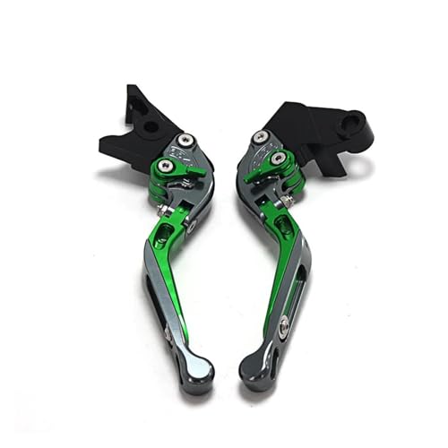 THikk Laser Compatible With Z750 Z 750 (nicht Z750S-Modell) 2004 2005 2006 Orange Klapp- Und Ausfahrbarer Motorradbremskupplungshebel Brake Clutch Levers(GREEN2) von THikk