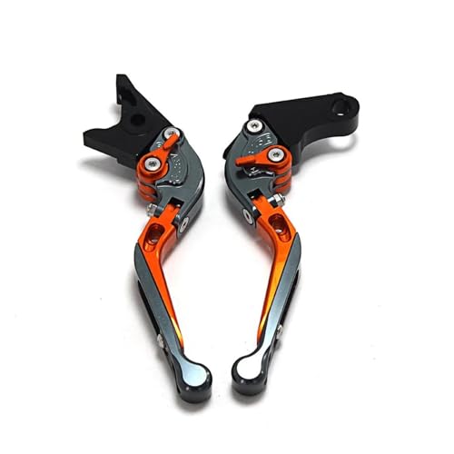 THikk Laser Compatible With Z750 Z 750 (nicht Z750S-Modell) 2004 2005 2006 Orange Klapp- Und Ausfahrbarer Motorradbremskupplungshebel Brake Clutch Levers(ORANGE1) von THikk