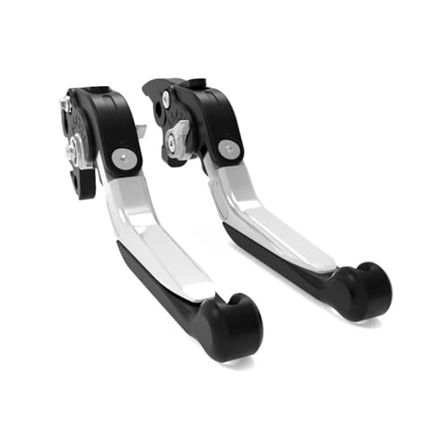 THikk Motorrad Compatible With Nin-ja H2 SX ZH2 SE/Performance 2021-2023 Einstellbare Hebelbremse Klappbare Ausziehbare Kupplungshebelbremse Brake Clutch Levers(Black silver) von THikk