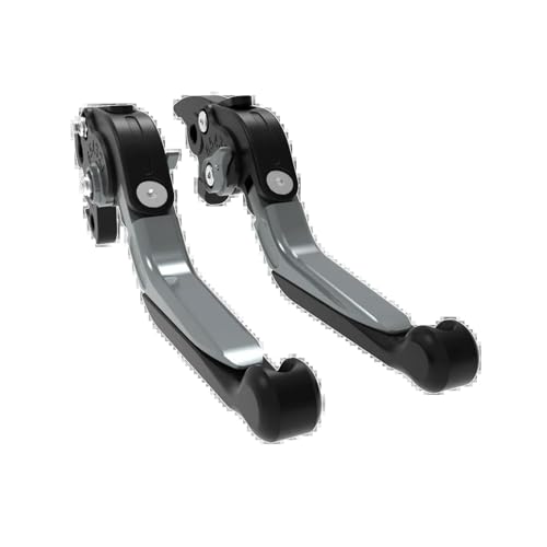 THikk Motorrad Verstellbare Klappbare Ausziehbare Hebelbremse Compatible With F650GS F650 CS Scarver G650GS Husqvar Na TR650 Brake Clutch Levers(Black titanium) von THikk