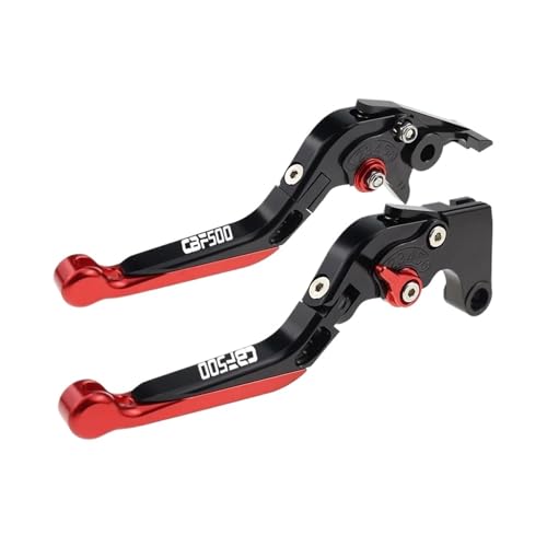 THikk Passend For CBF500 CB 500F 2006-2007 Klappbare Ausziehbare Bremskupplungshebel For CBF500F Motorrad Teilegriffsatz Brake Clutch Levers(RED2) von THikk