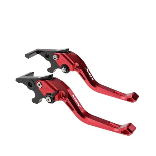 THikk Passend For XMAX 400 2013–2021 Bremshebel For X-MAX 400 Kurze Bremsgriffe Brake Clutch Levers(B-red) von THikk