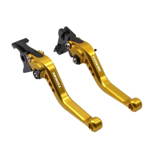THikk Passend For XT660Z XT 660 Z TENERE 2008–2015 Bremskupplungshebel Brake Clutch Levers(Gold) von THikk